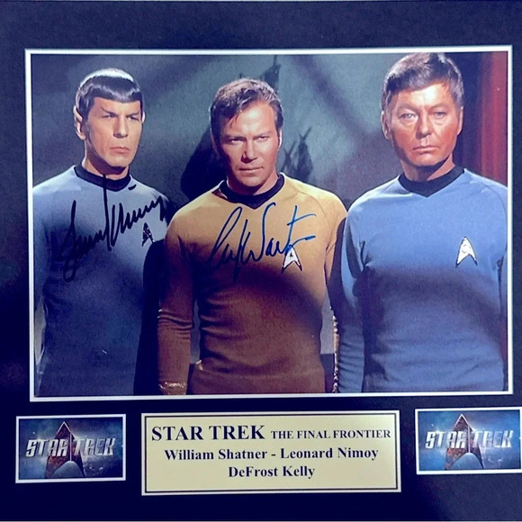 William shatner LEONARD NIMOY MR. Spock signed photo STAR TREK - Picture 1 of 1